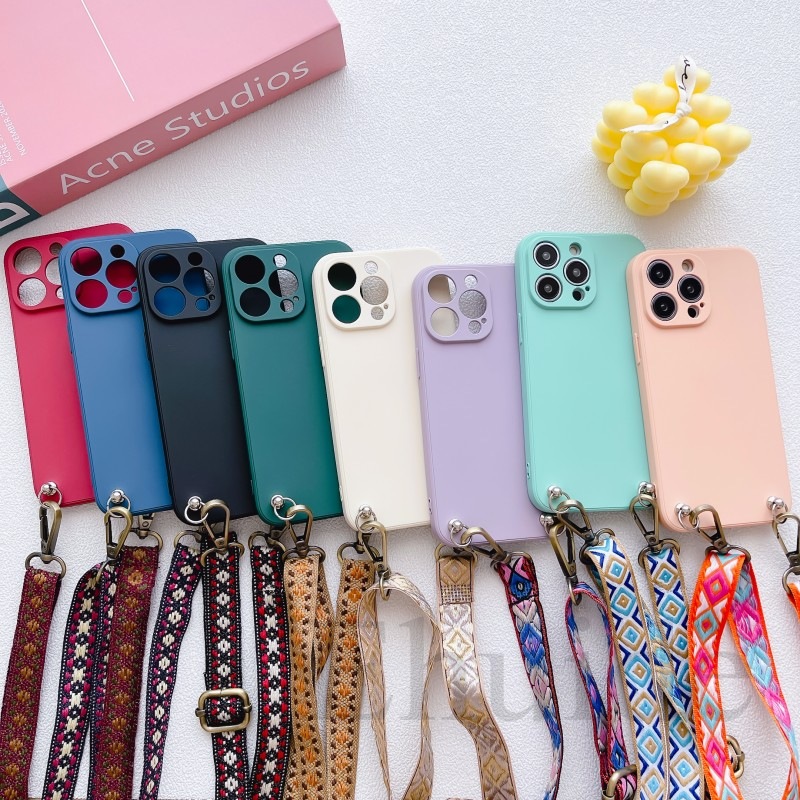Crossbody Lanyard Neck Strap Case - Klasyczne etui z paskiem do Xiaomi