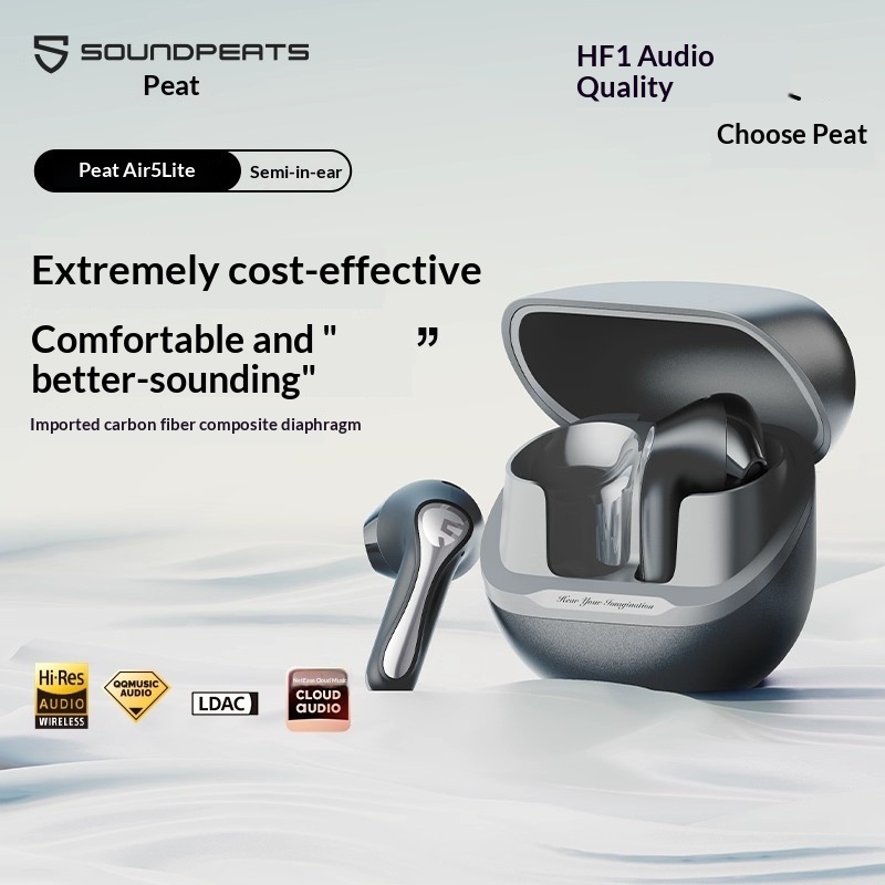 Słuchawki SoundPEATS Air5 Lite – Earphones recenzja i cena