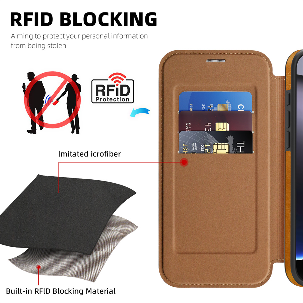 Magnetyczne etui na telefon z  – Leather Wallet Card Holder Phone Cover recenzja i cena